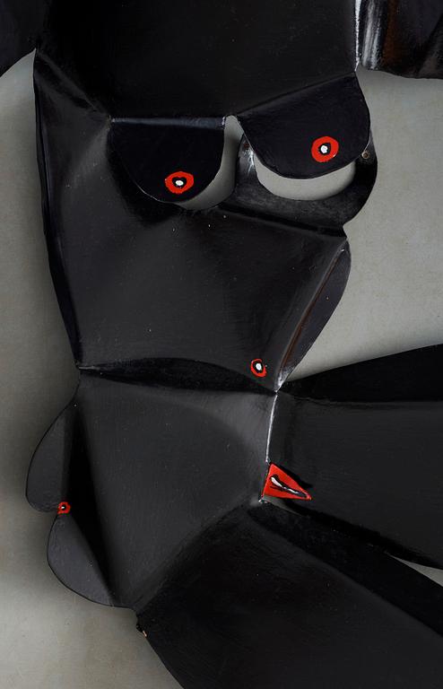 TIMO SOLIN, monumental väggskulptur, plåt, 14 delar, 1994.