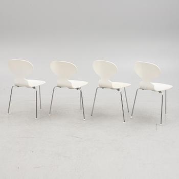 Arne Jacobsen, chairs, 4 pcs, "Ant", Fritz Hansen, Denmark 1974-76.