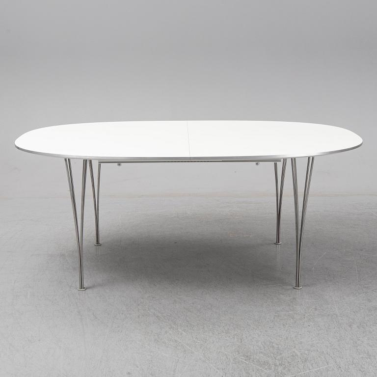 BRUNO MATHSSON & PIET HEIN, a 'Superellips' dining table, Fritz Hansen, Denmark.