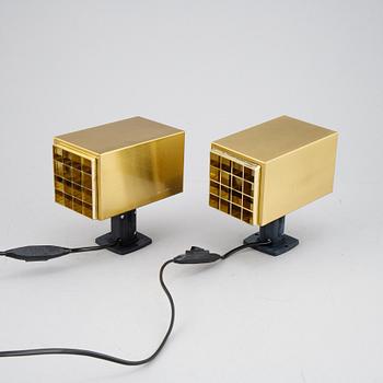 Two brass table lamps, Elidus, 1960's/70's.