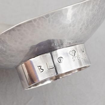 Two small bowls, silver, Stamped BL Gothenburg 1963.