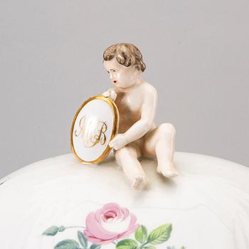 TERRIN samt FAT, "Sachsisk blomst", Royal Copenhagen.