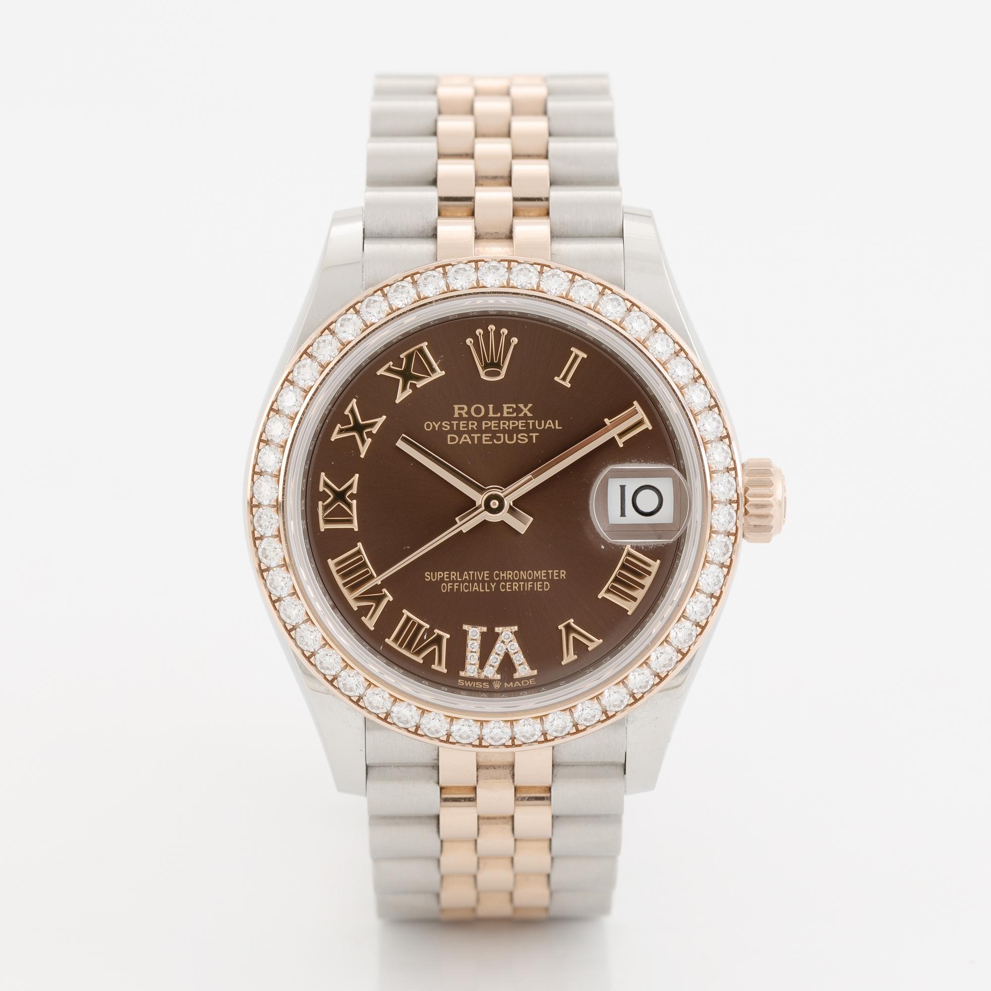Rolex, Oyster Perpetual, Datejust 31, wristwatch, 31 mm.