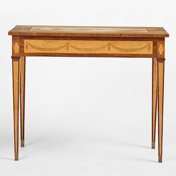 A  Gustavian style Ladies desk, late 19th century.