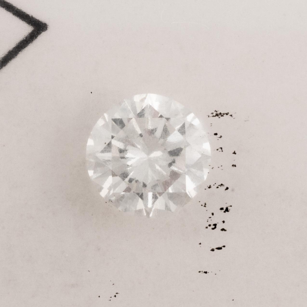 Briljantslipad diamant, oinfattad, 1,02 ct. Certifikat Antwerpen HRD.