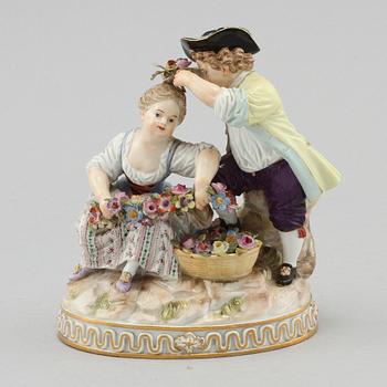 FIGURIN, porslin, Meissen, 1900-talets första del.