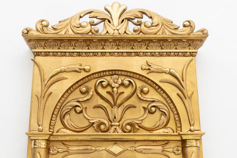 Mirror with console table, mid-19th century, 
Late Empire.