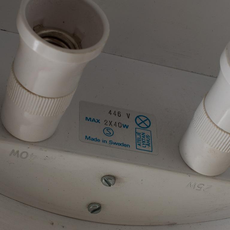 VÄGGLAMPOR, ett par, Ateljé Lyktan, Åhus, 1060/70-tal.