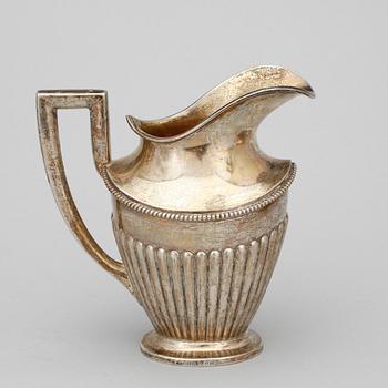 KAFFESERVIS, 3 delar. Silver. K Anderson, Stockholm 1908-09. Tot ca 1200 gram.