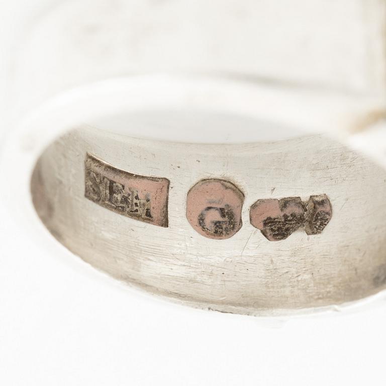 Sven-Erik Högberg, ring, sterlingsilver, Göteborg 1983.