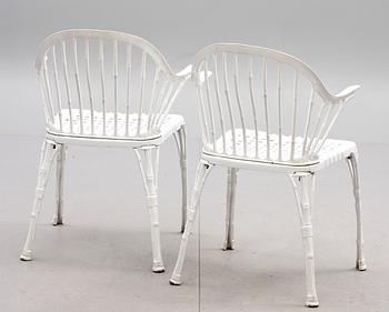 TRÄDGÅRDSSTOLAR, 4 st, 1900-talets andra hälft.