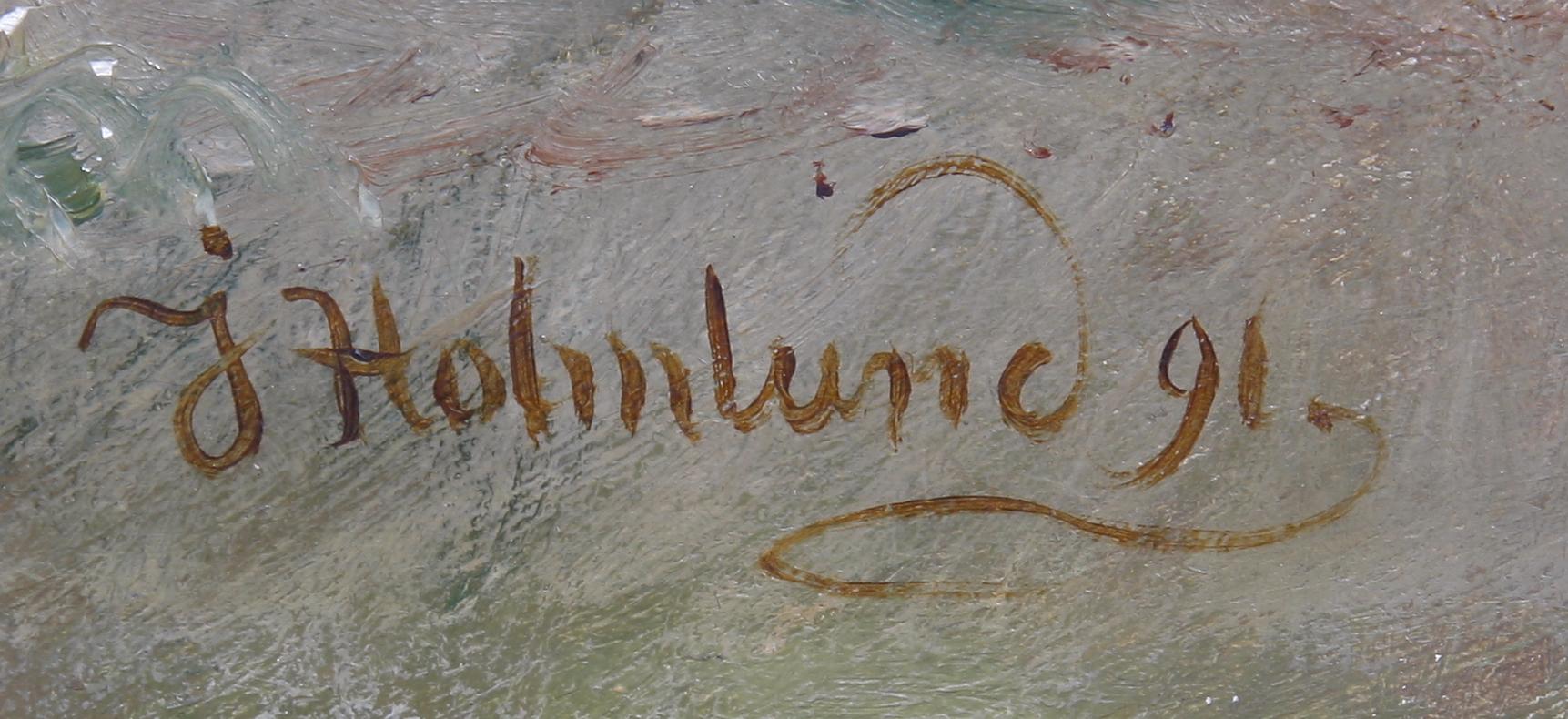 JOSEFINA HOLMLUND, olja på duk, sign o dat -91.