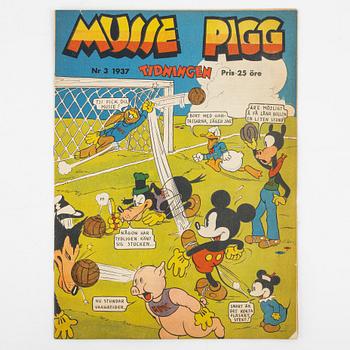 Serietidningar, "Musse Pigg Tidningen", 5 st.