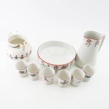 Service pieces 9 pcs Gefle/Gustavsberg early 20th century.