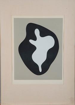 JEAN (HANS) ARP, färglitografi, osignerad.