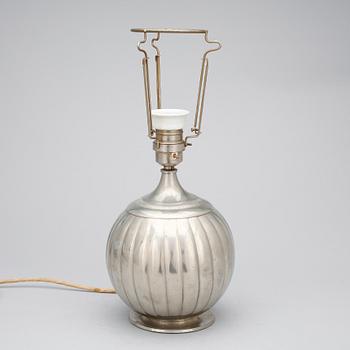 BORDSLAMPA, tenn, GAB, 1938.