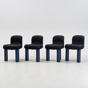 A set of four 'Botolo' chairs by Cini Boeri for Arflex.