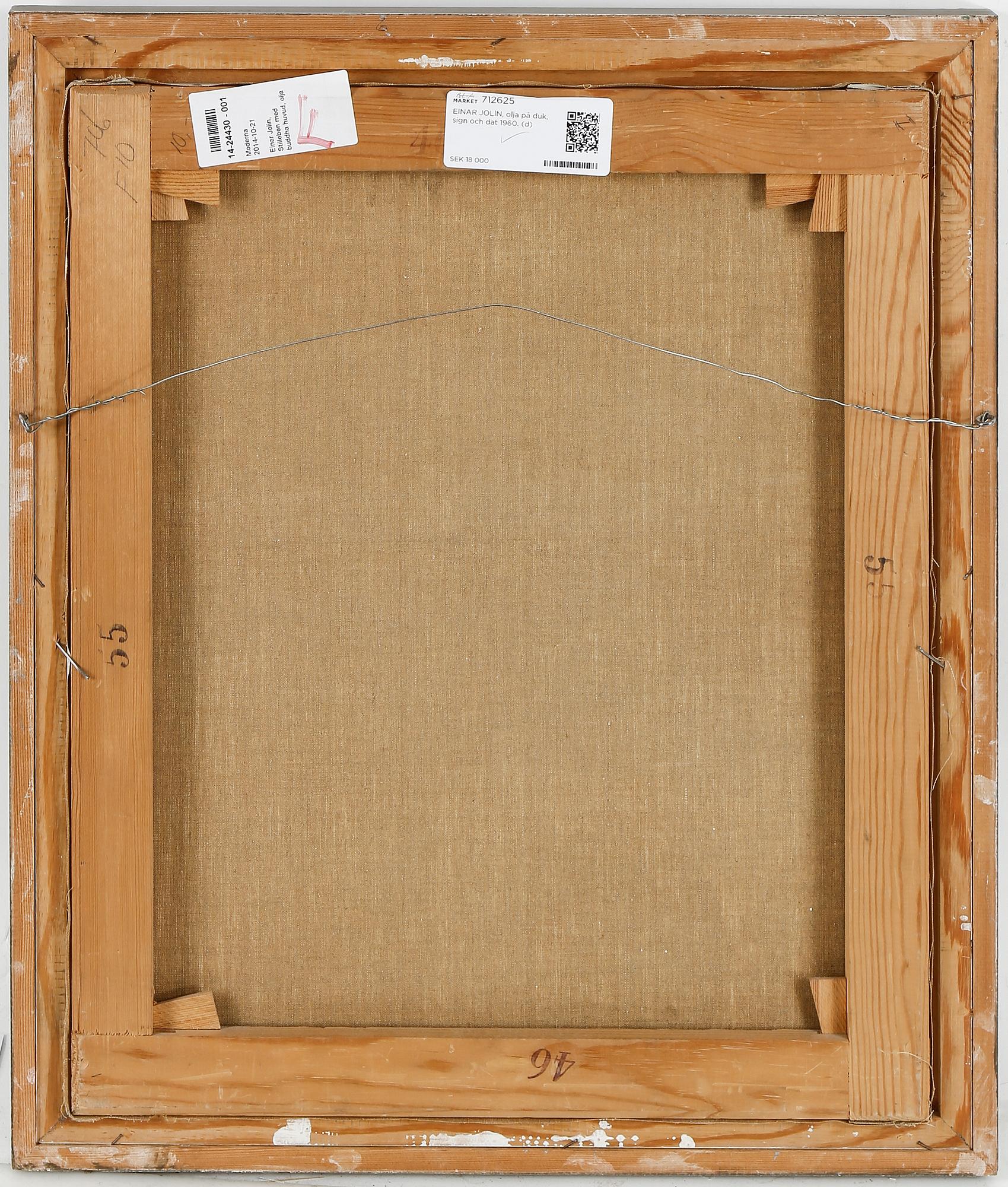 EINAR JOLIN, olja på duk, sign och dat 1960.