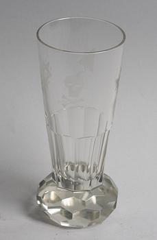 GLAS, sk frimurarglas. 1900-talets första hälft.