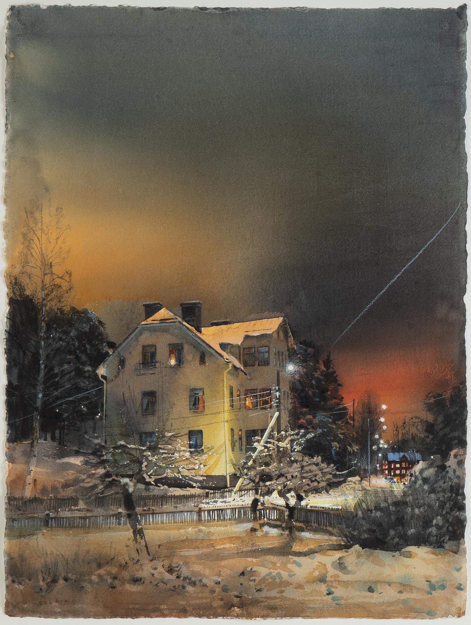 Stanislaw Zoladz, watercolour, signed.