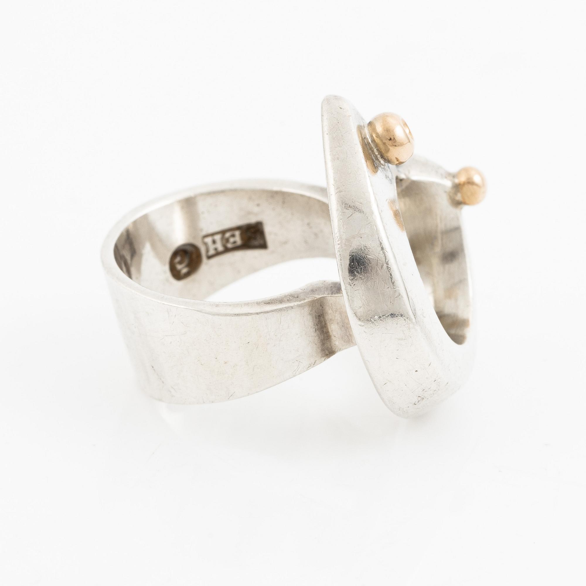 Sven-Erik Högberg, ring, sterlinsgsilver, Göteborg 1992.