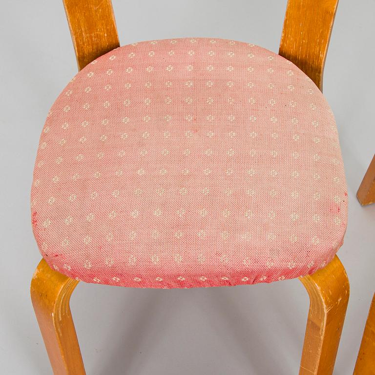 Alvar Aalto, a pair of  'A65' chairs for O.Y. Huonekalu- ja Rakennustyötehdas A.B. early 1940s.