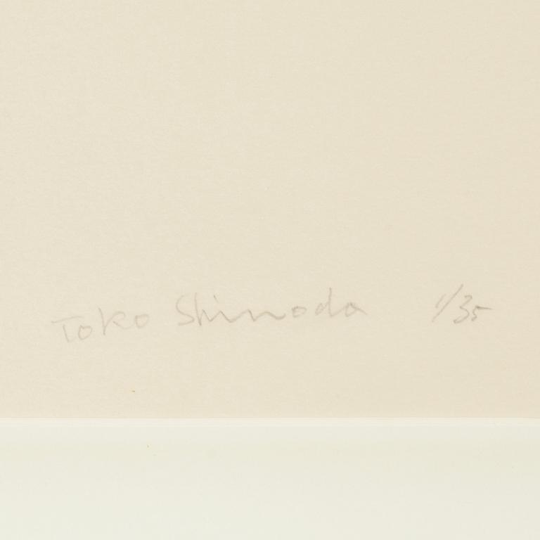 Toko Shinoda, färglitografi. Signerad och numrerad 1/35.