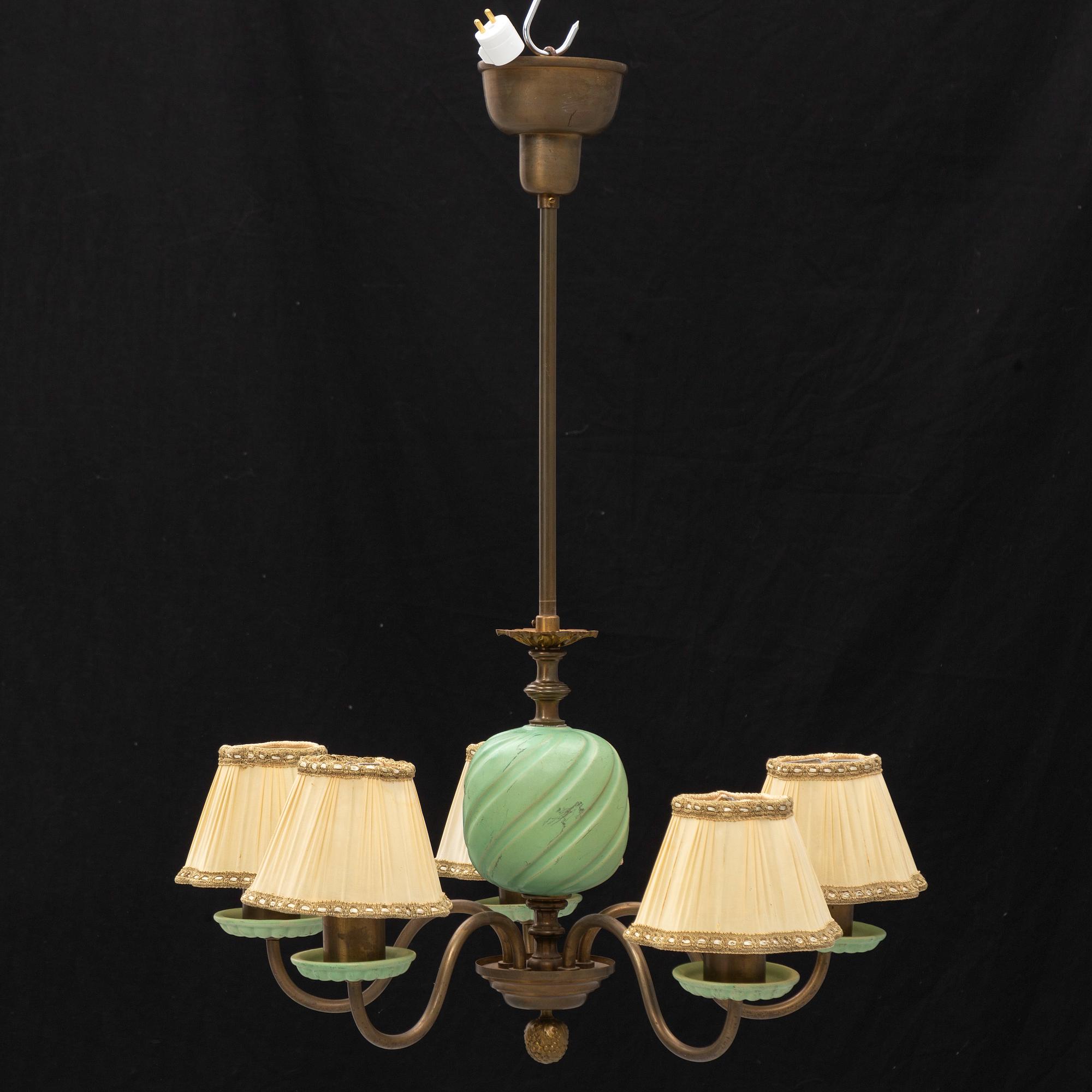 Bertil Brisborg, taklampa, modell ”30115”, Nordiska Kompaniet, 1940/50-tal.