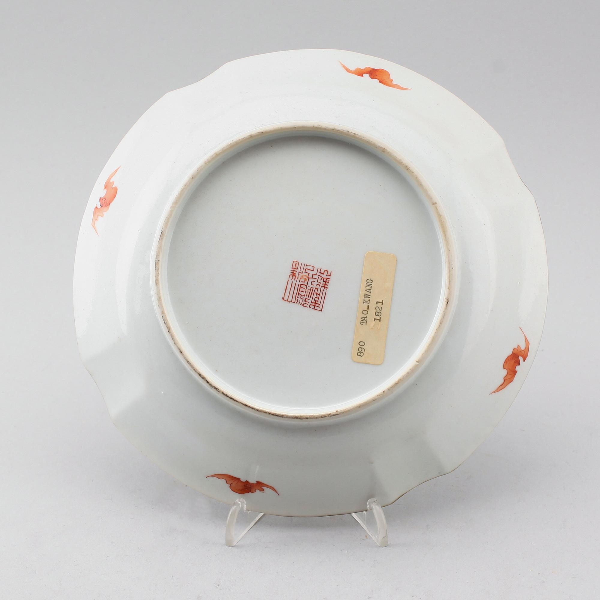 SKÅLFAT, porslin, Kina, 1800-tal.