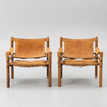 Arne Norell, a pair of 'Sirocco' armchairs, Norell Möbel, 1960s-70s.