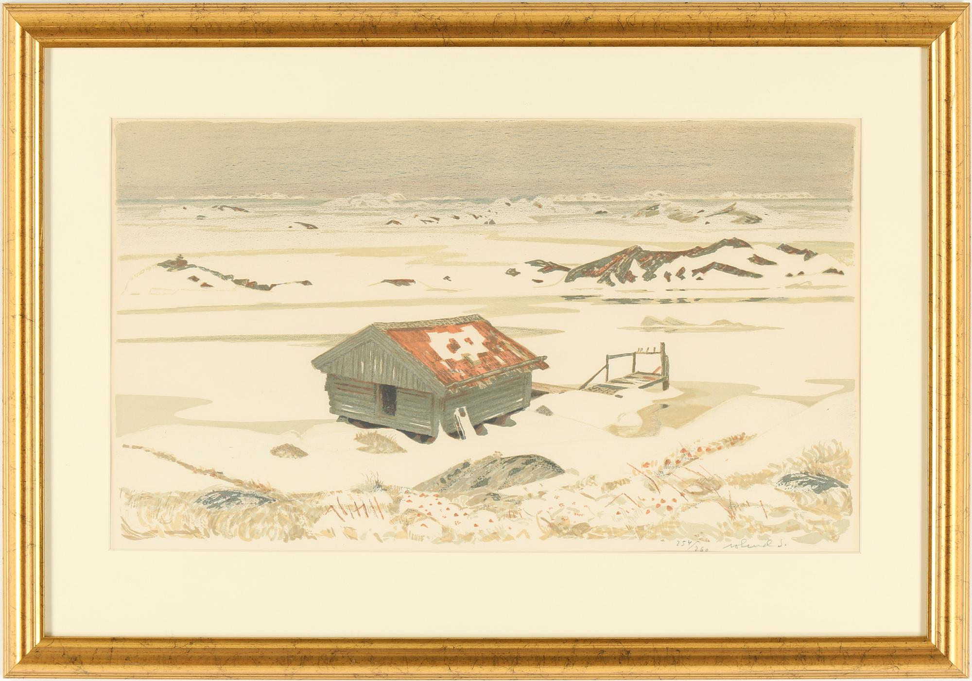 ROLAND SVENSSON, färglitografier 2 st. Signerade och numrerade.