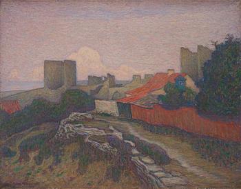 Björn Ahlgrensson, View from Visby from Klinten towards the north.