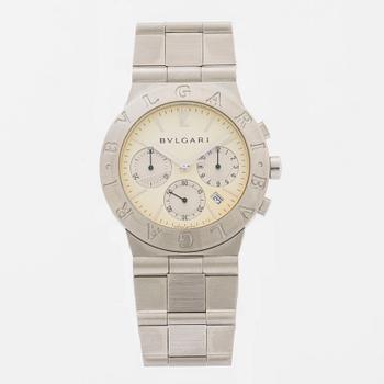 BVLGARI, chronograph, wristwatch 35 mm,