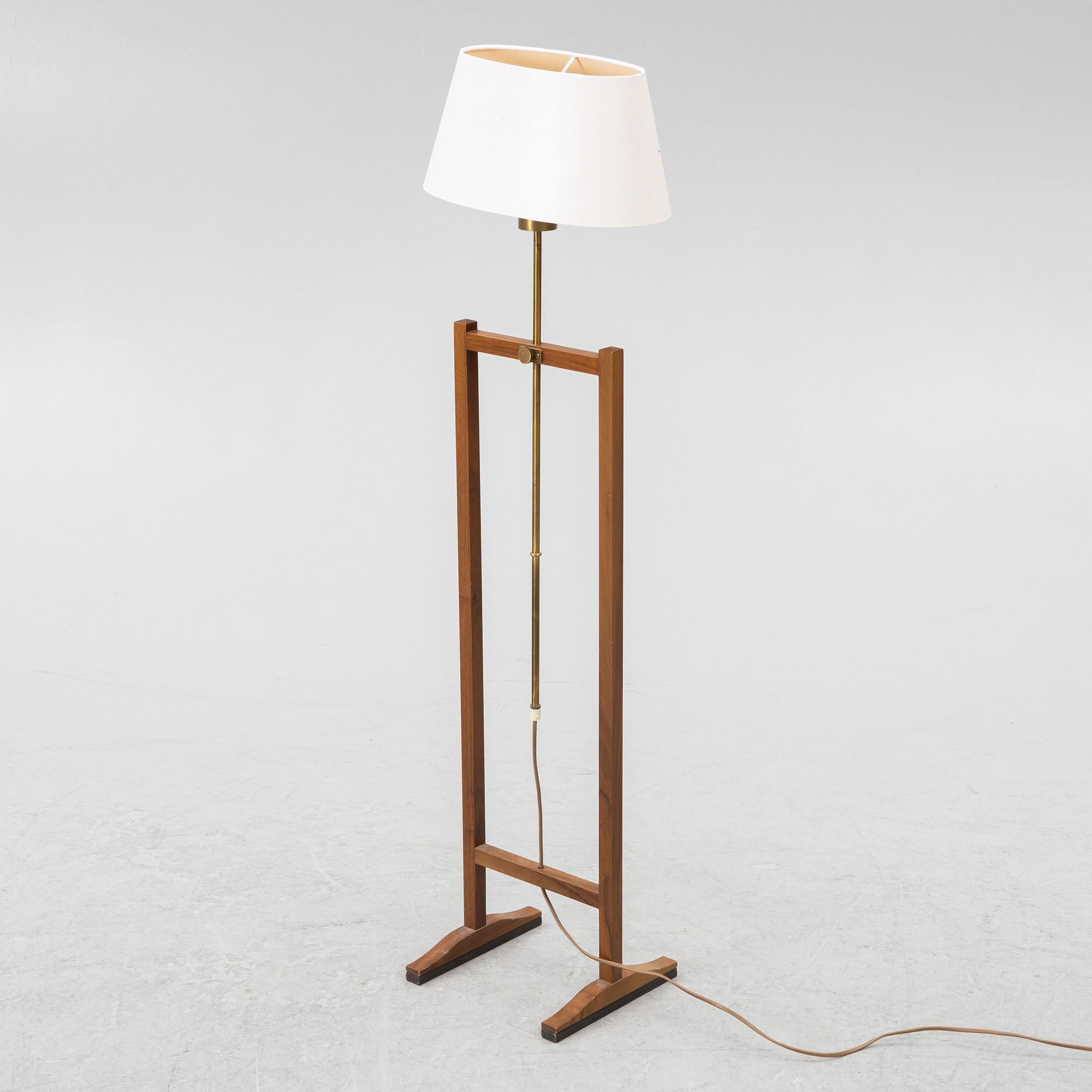Josef Frank, floor lamp, model G 2548, "The Crutch", Svenskt Tenn.
