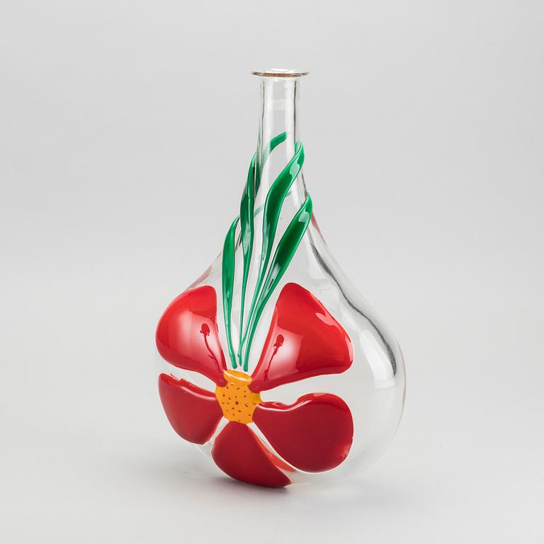 A BERIT JOHANSSON GLASS VASE, Salviati Murano, Pauly & Cia 2008, signed.