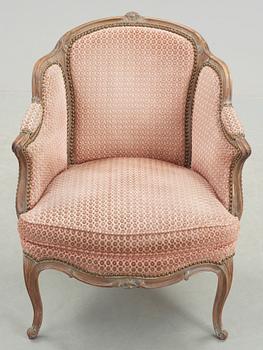 FÅTÖLJ, Louis XV-stil, 1900-talets början.