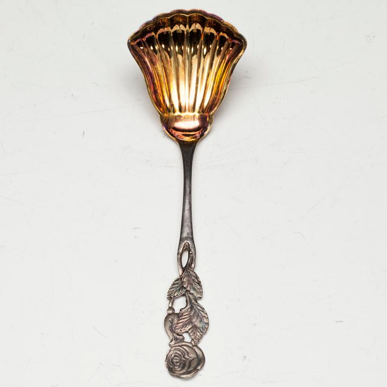 KAFFESERVIS, silver, 4 delar, Auran Kultaseppä oy, Åbo 1960-70-tal. Totalvikt 1,410 g.