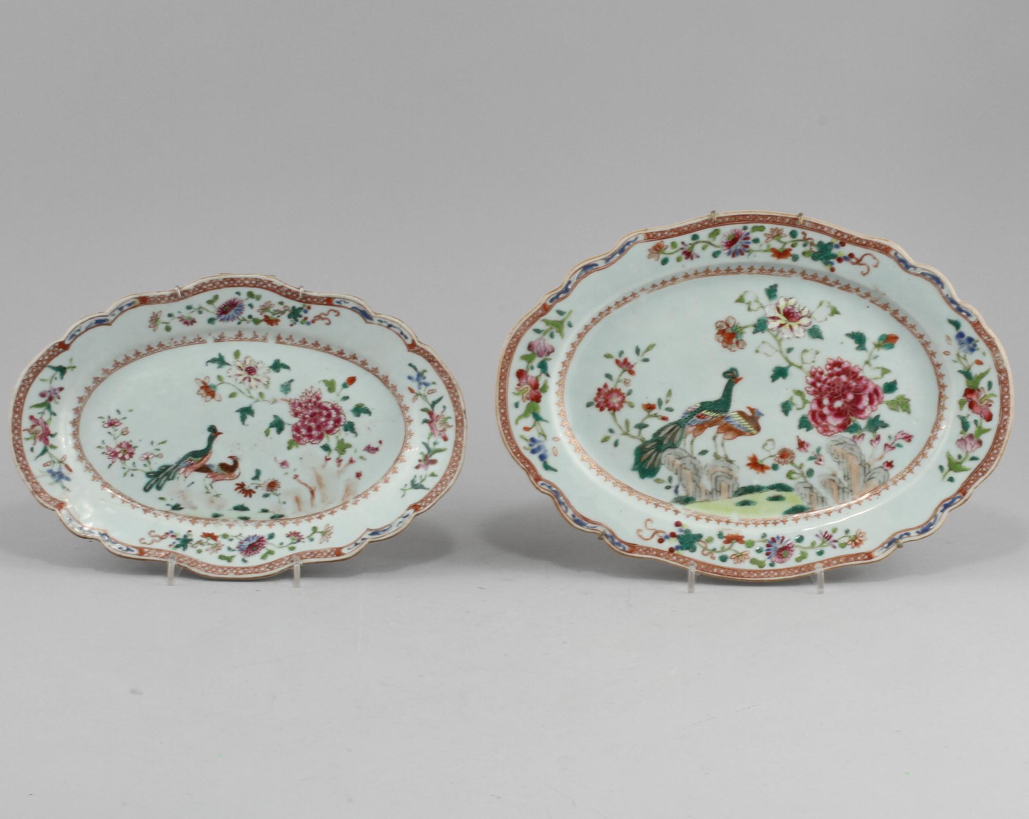 PARTI PORSLIN, 9 delar, Kina, 1700-tal.
