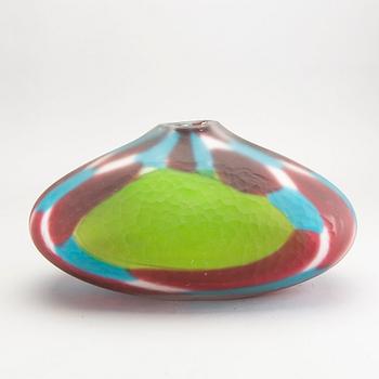 Salvadore & Ferro, , a signed glass vase Österlen's glasshytta and Åhus glashytta 2016.