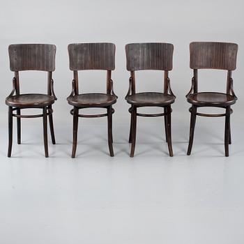 STOLAR, 4 st, Thonet Mundus-Borlova, 1900-talets första häft.