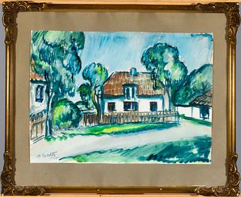 MIKKO CARLSTEDT, akvarell, signerad, otydlig datering.