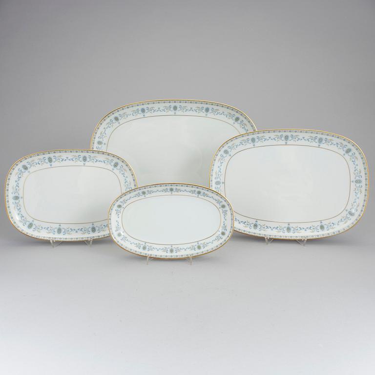 MATSERVIS, 63 delar, porslin, Krautheim, Bavaria, Tyskland, 1900-talets mitt.