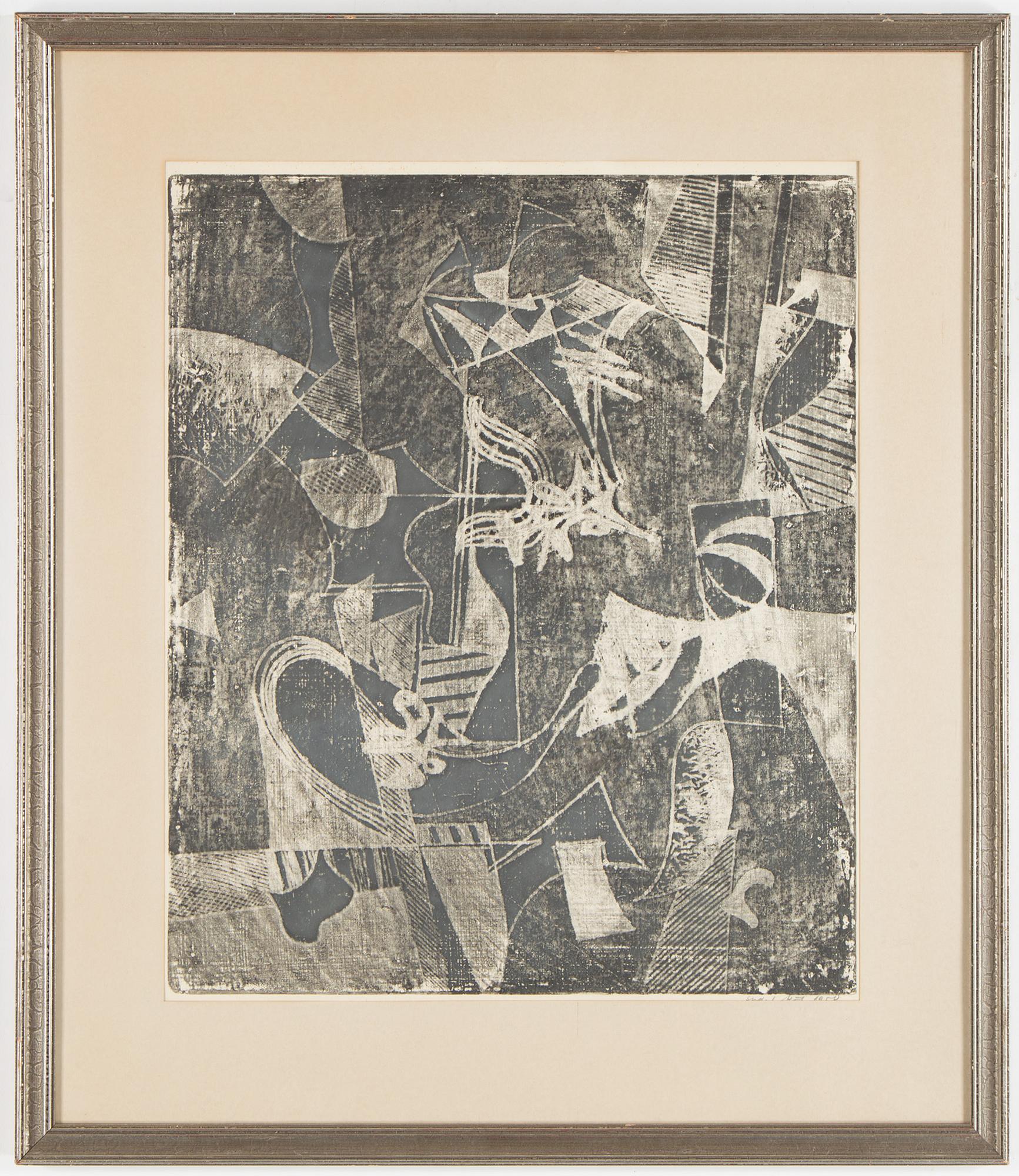 ENDEL KÖKS, a colour lithograph, signed and dated 1958.