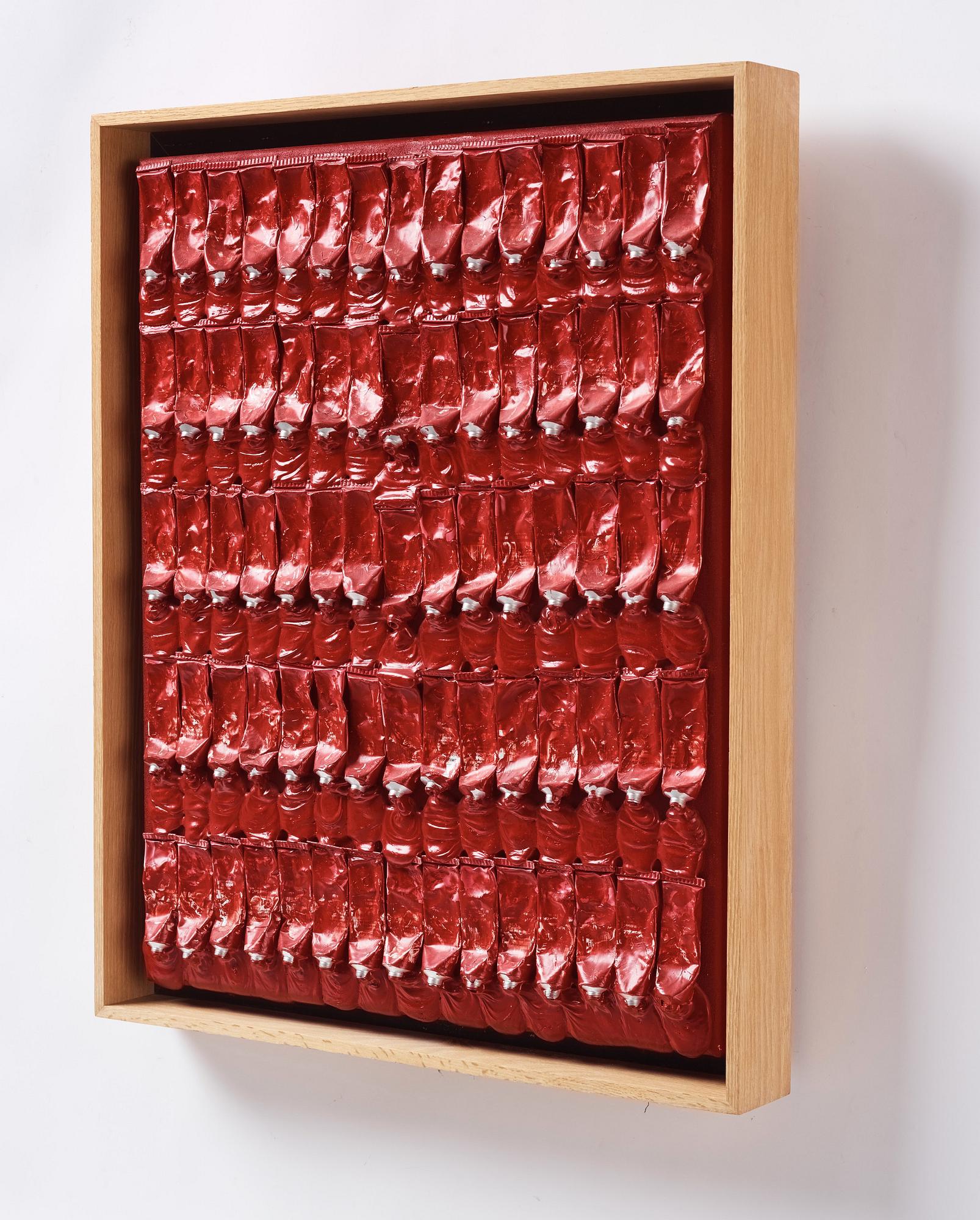 Arman (Armand Pierre Fernandez), "Monochrome Accumulation no: 2508".