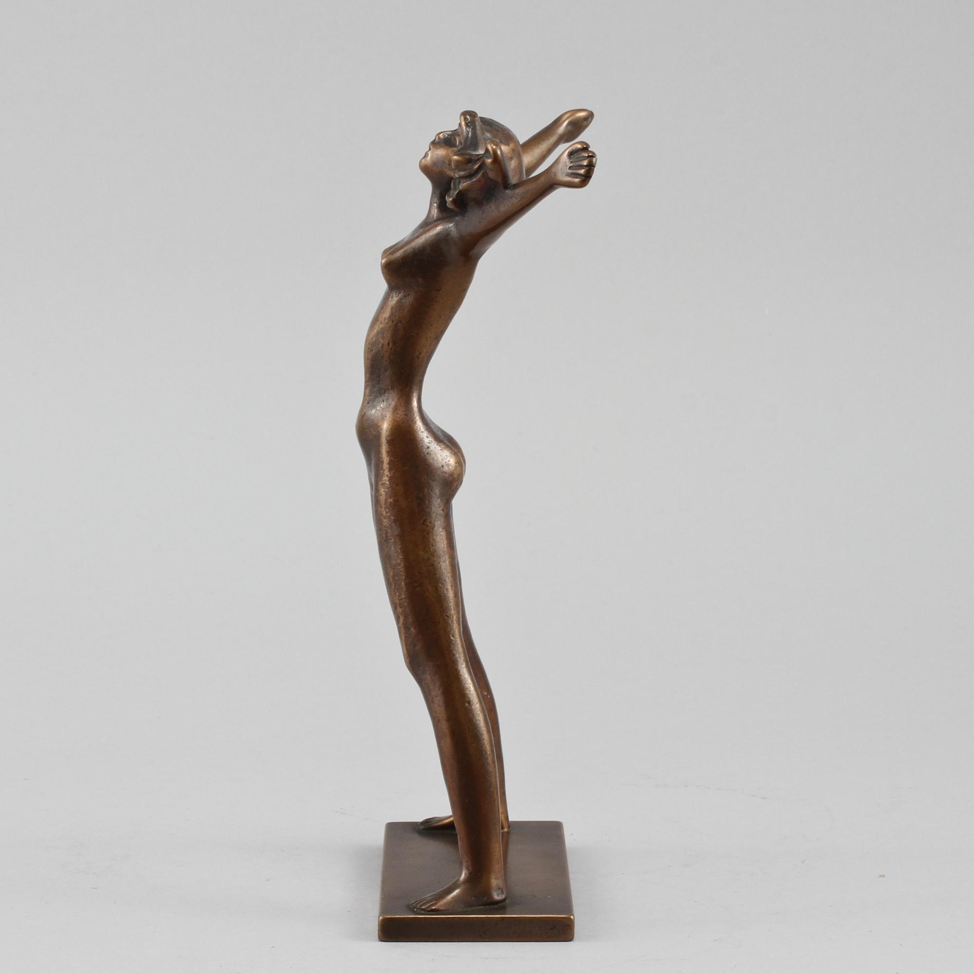 STIG BLOMBERG, skulptur, brons, signerad.