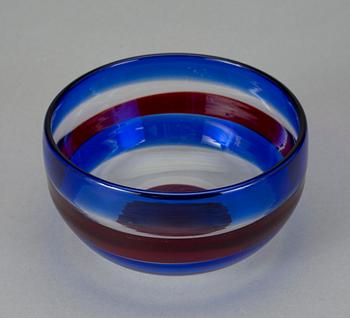 SKÅL, glas, Venini, Murano, Italien 1950-60-tal.