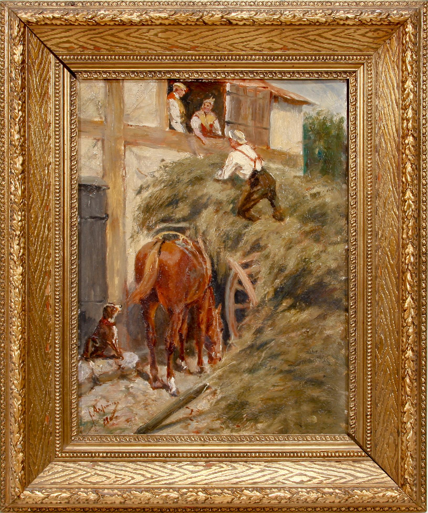 JOHN ARSENIUS, olja på pannå, sign o otydl dat.