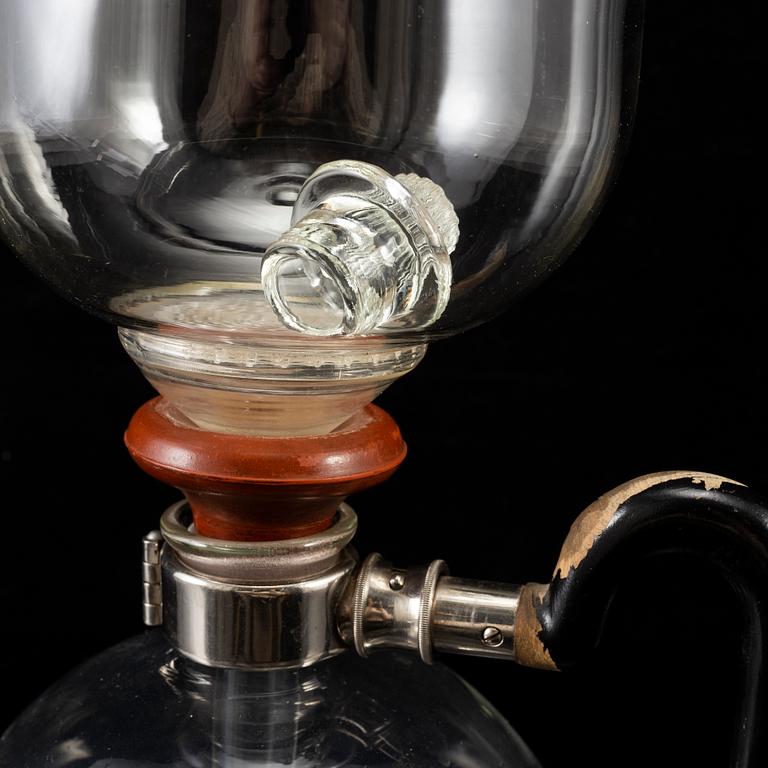 GERHARD MARCKS, coffee machine, "Sintrax", Jenaer Glaswerk, Schott & Gen, Germany.