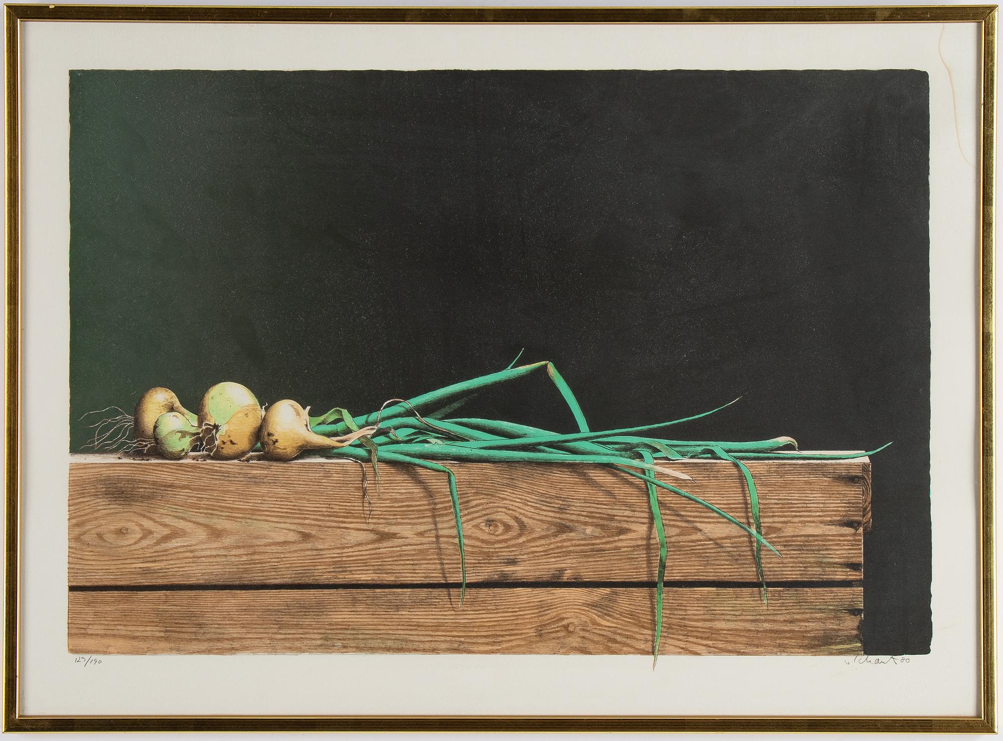 Philip von Schantz, lithograph in colours, 1980, signed 129/190.