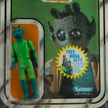 STAR WARS, Greedo 20 back-F, AFA80 NM, Kenner 1978.